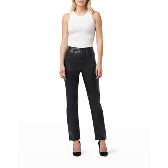 NEWJoe's Jeans The Honor Vegan Leather Straight Ankle JeansBlack Sz 29